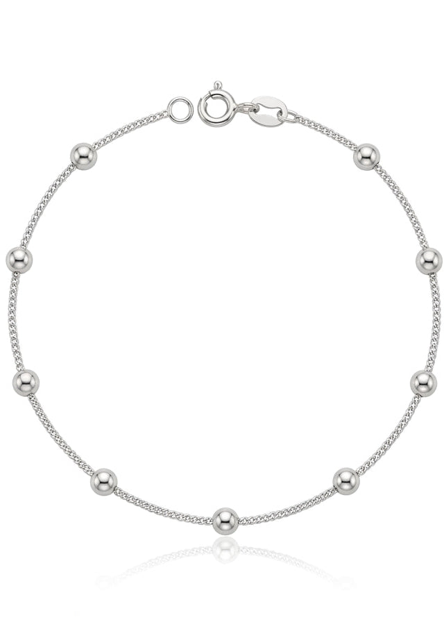 Pulsera de plata - Pancer con bolas