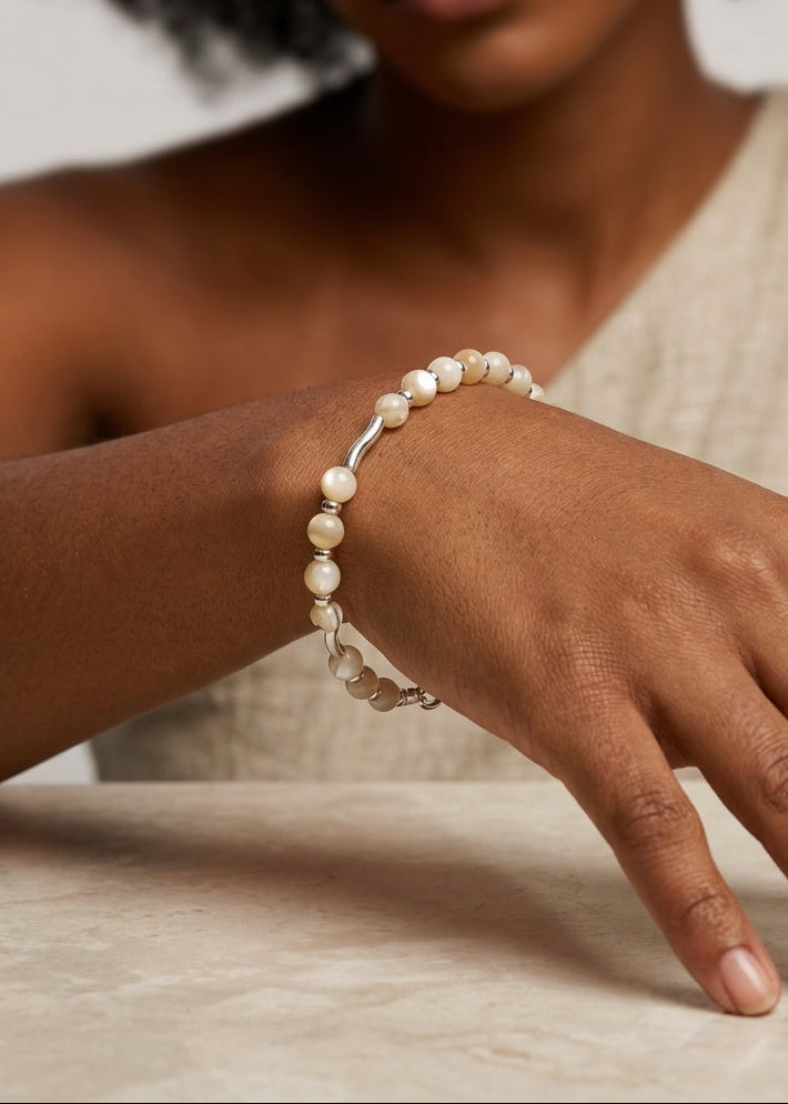 Pulsera de plata - Gemas