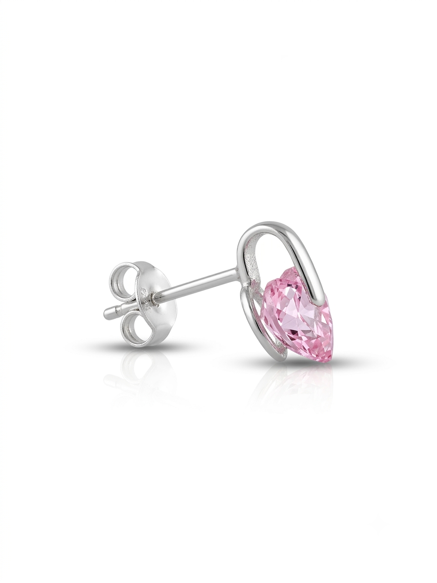Aretes de plata -  Rosa