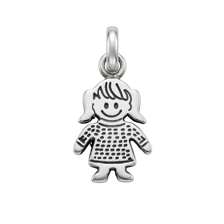 Dije de plata -  Niña