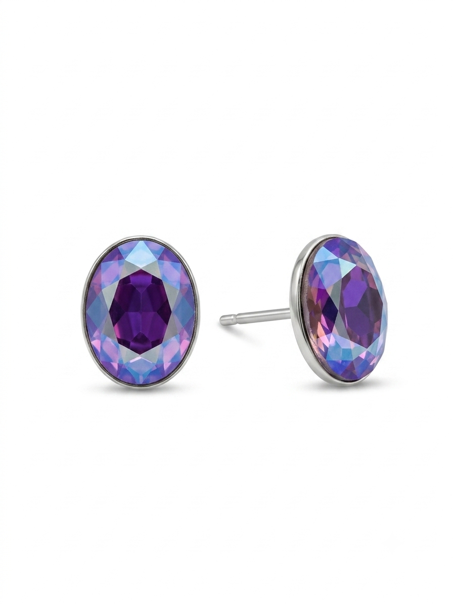 Aretes de plata - Tornasolado