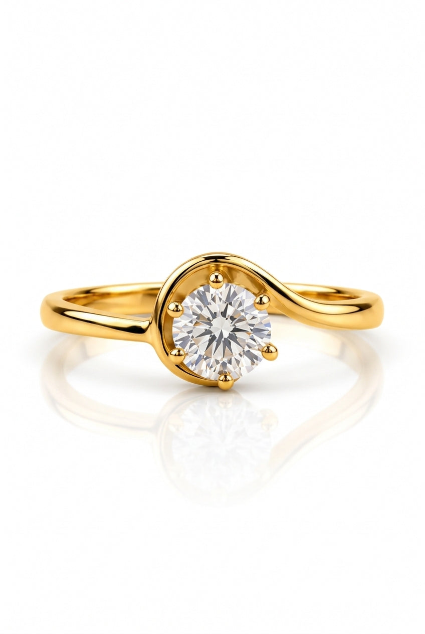 Anillo de oro - Solitario