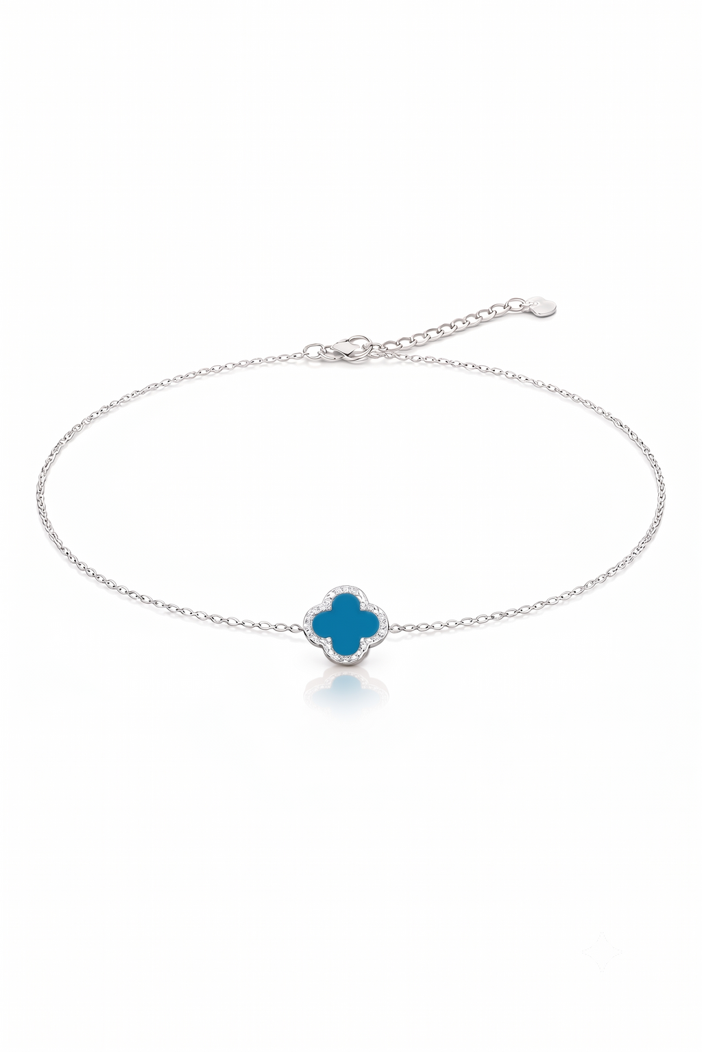 Van Cleef - Pulsera 1 flor celeste