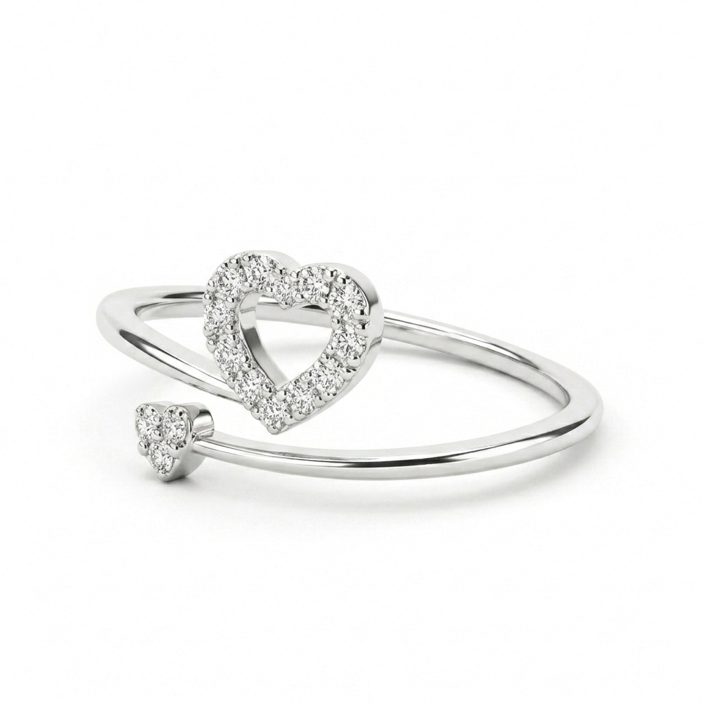 Anillo de compromiso - Corazón