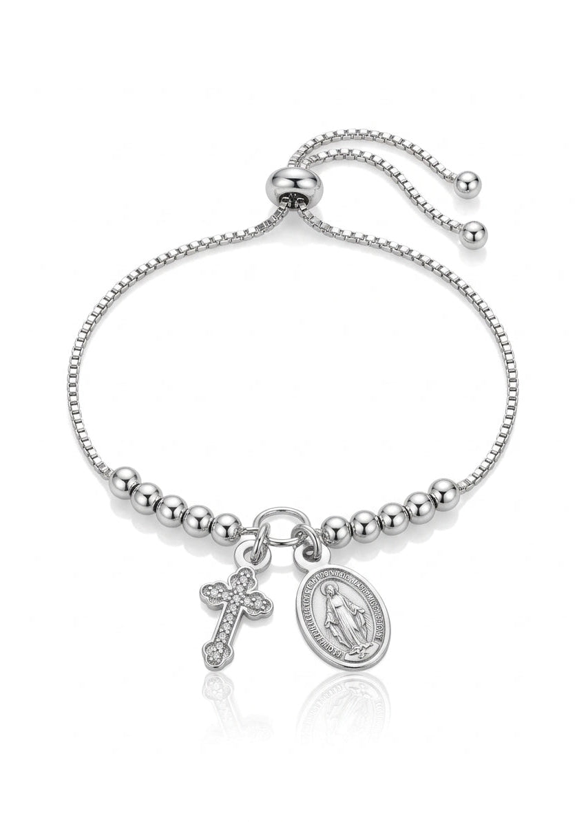 Pulseras de plata regulables - Reliogiosas
