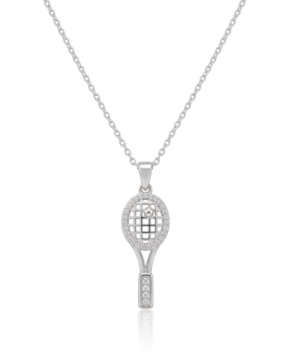 Dije de plata - Raqueta de tenis