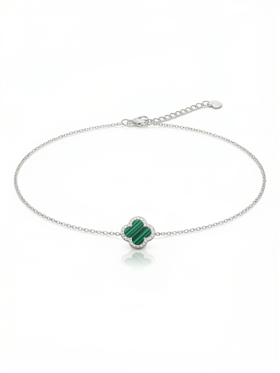 Van Cleef - Pulsera 1 flor verde