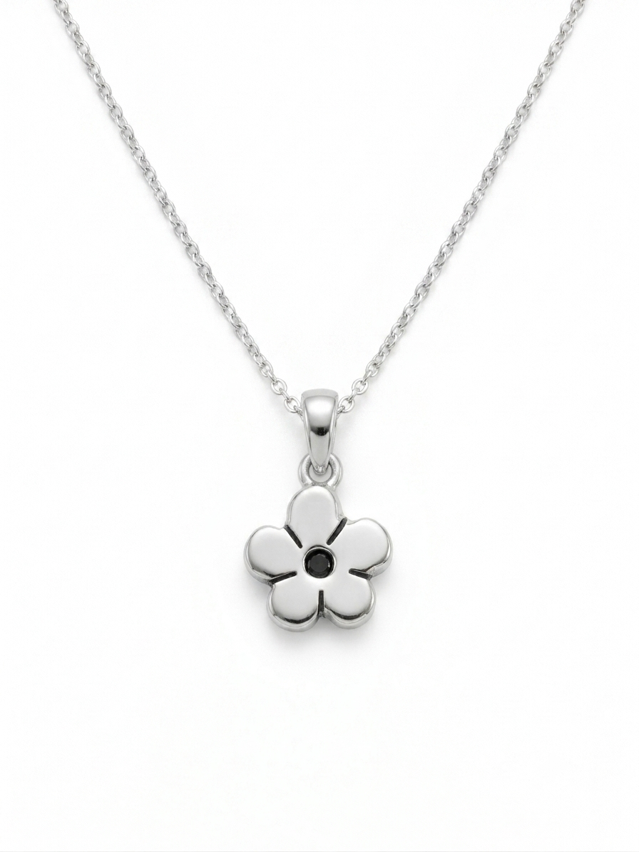 Dije de plata - Flor de plata