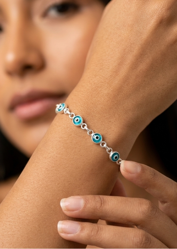Pulsera de plata - Verde Guardian