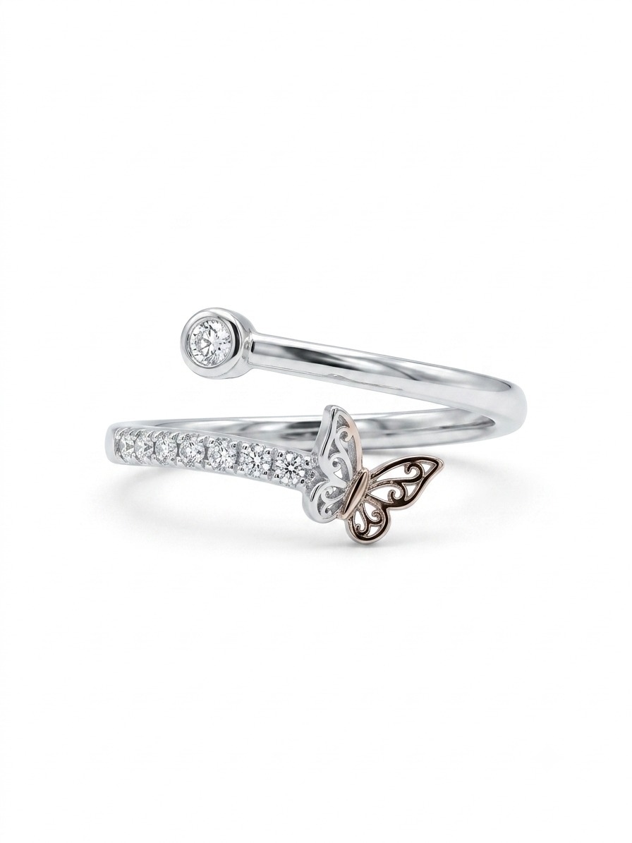 Anillo de compromiso - Mariposa