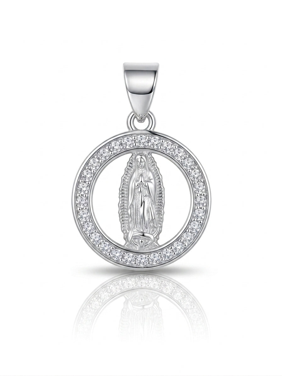 Dije de plata - Medalla de guadalupe