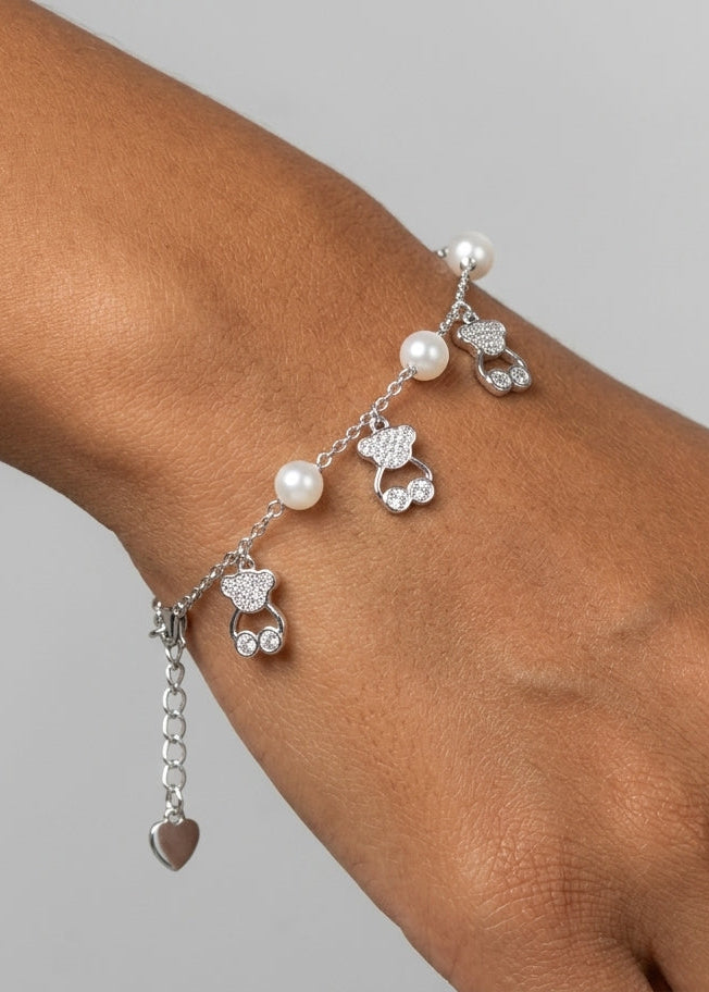 Pulsera de plata - Ositos