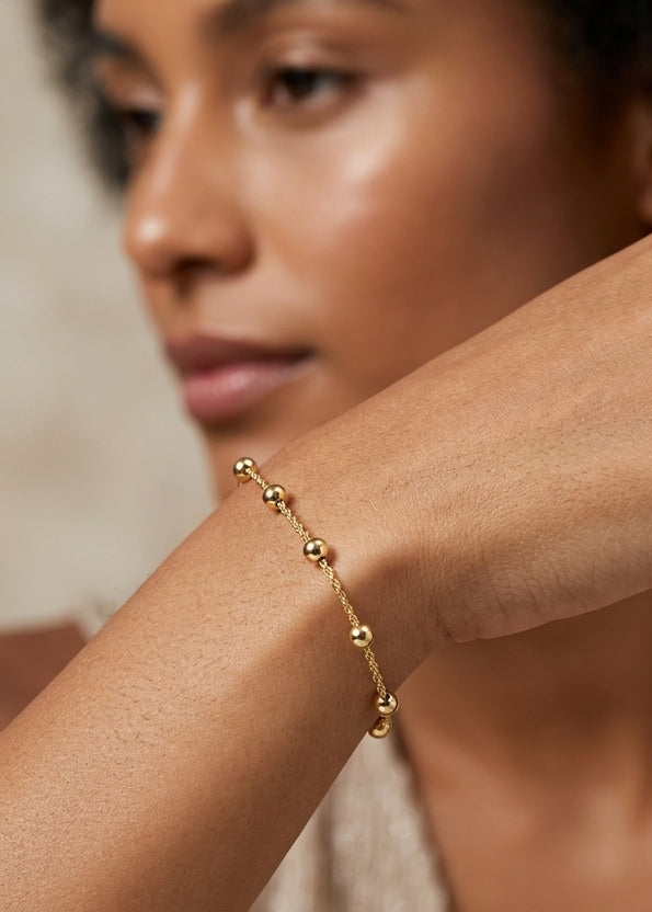Pulsera de oro - Bolitas