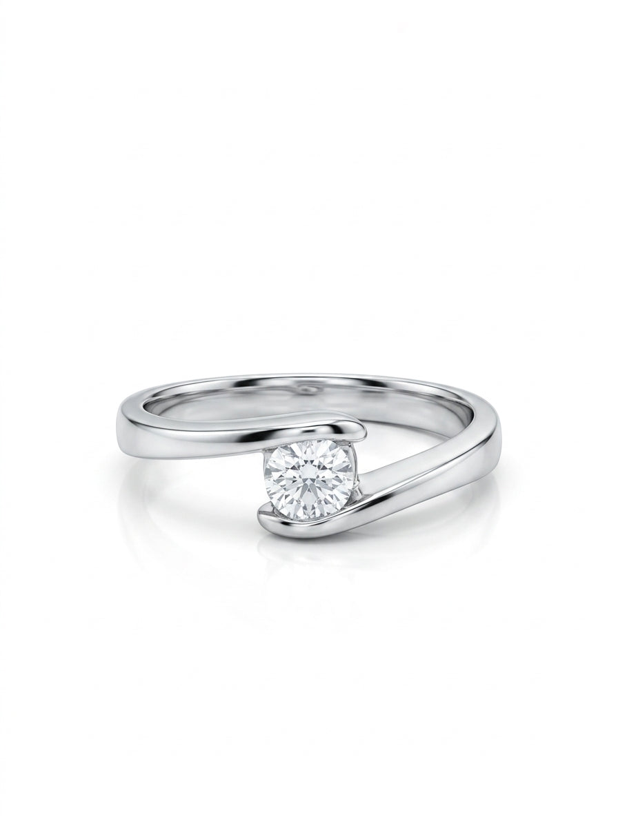 Anillo de plata - Cristal