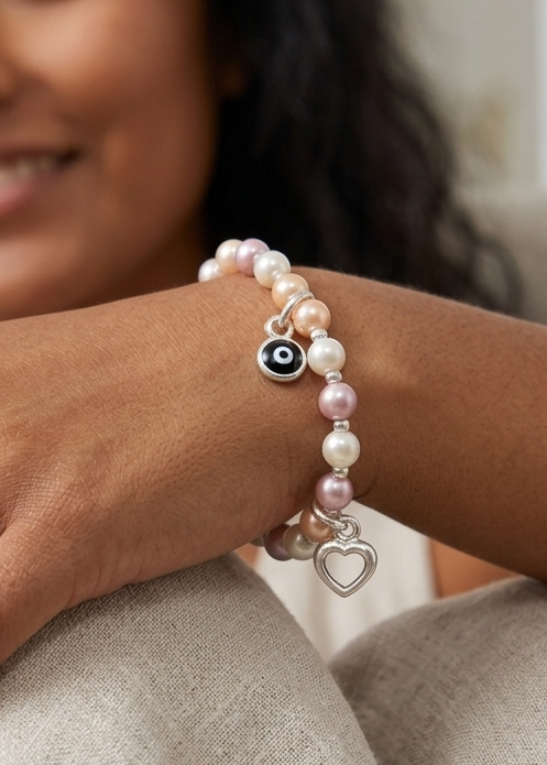 Pulsera de plata -  Trio Suerte
