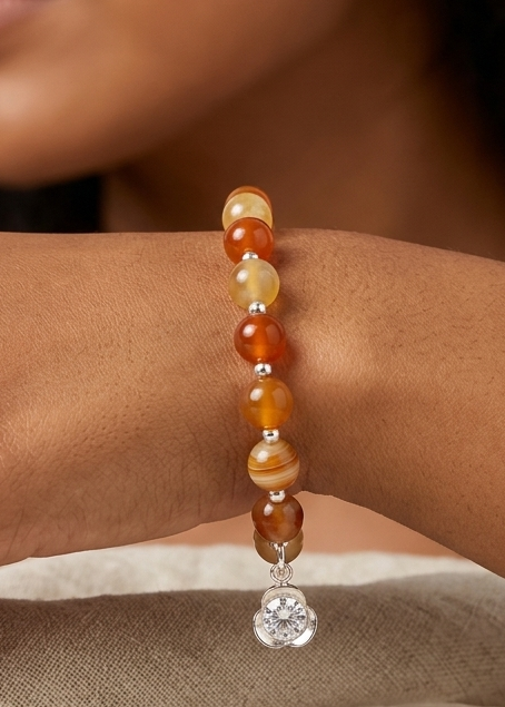 Pulsera de plata -  Citrine Bloom