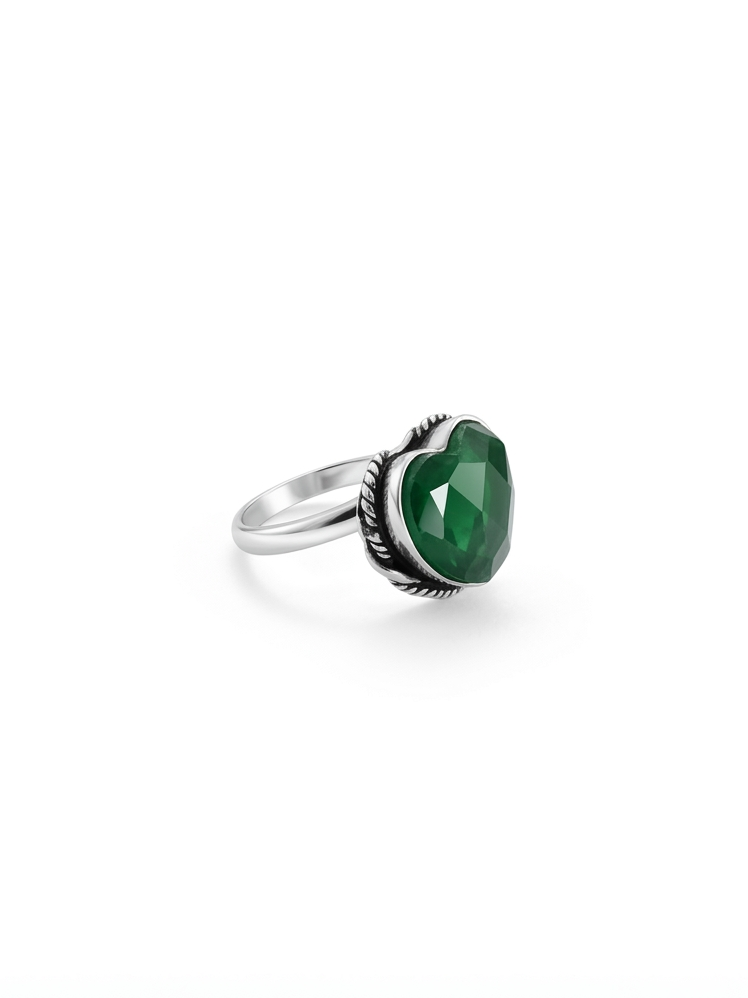 Anillo de plata- Esmeralda
