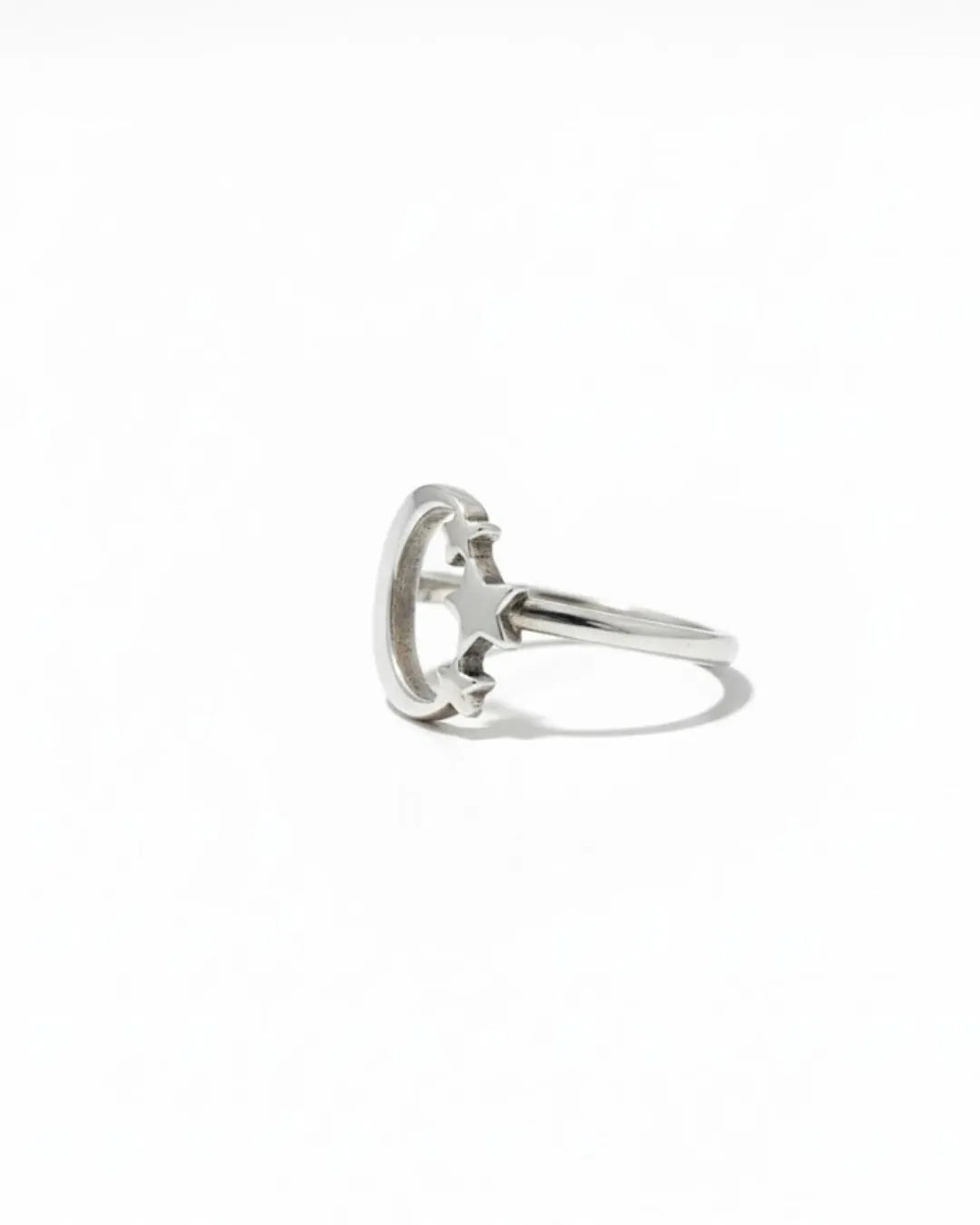 Anillo de plata - Luna y Estrellas