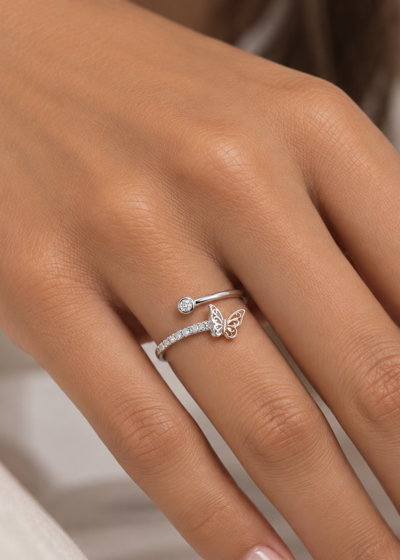 Anillo de compromiso - Mariposa
