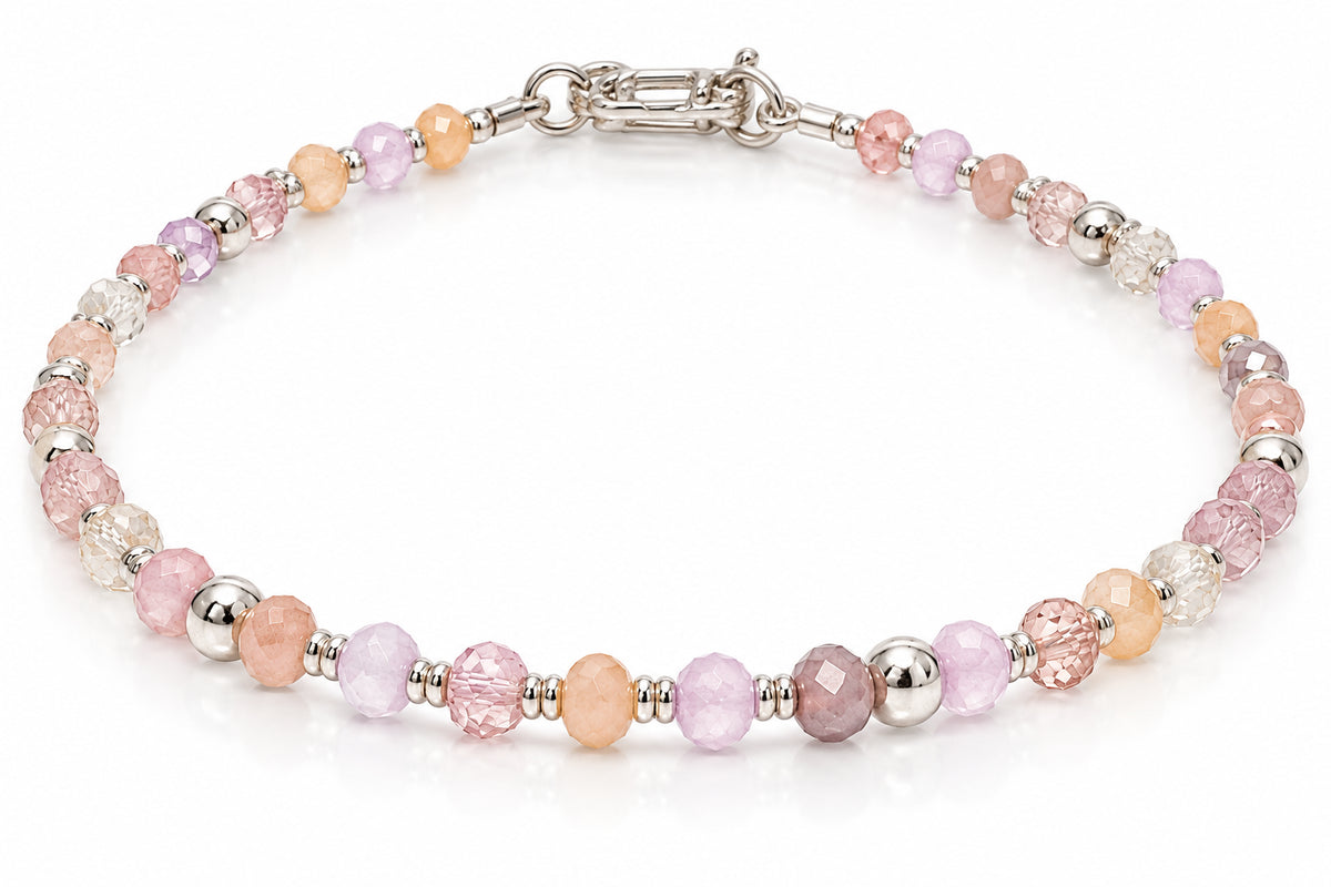 Pulsera de plata - Palo rosa