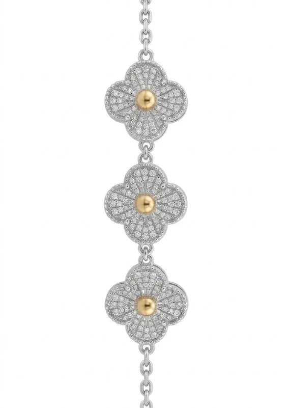 Pulsera plata y oro - van cleef heritage