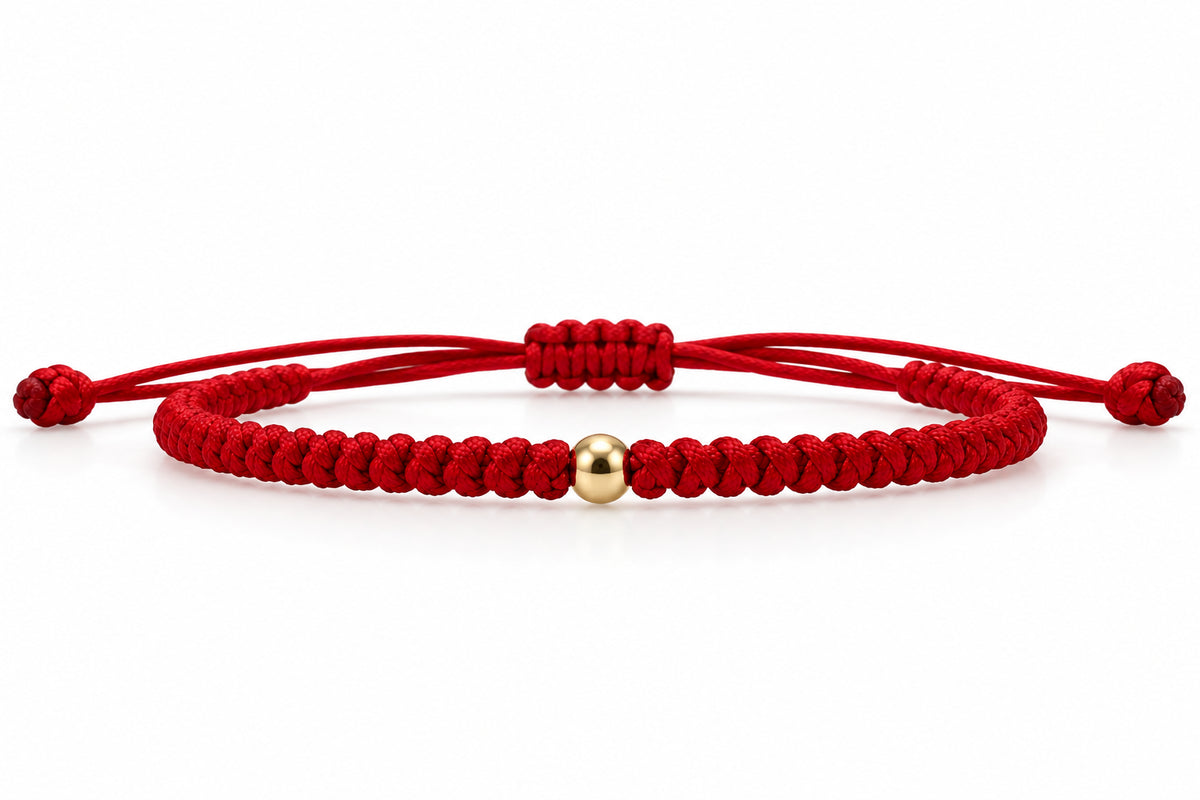 Pulsera de roja - Punto de oro