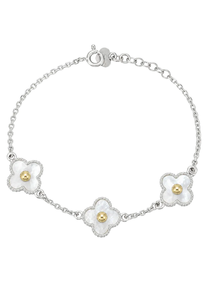Pulsera de plata y oro - Van Cleef Luxe