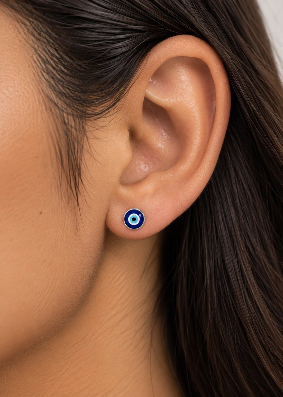 Arete de plata -Turco Blue