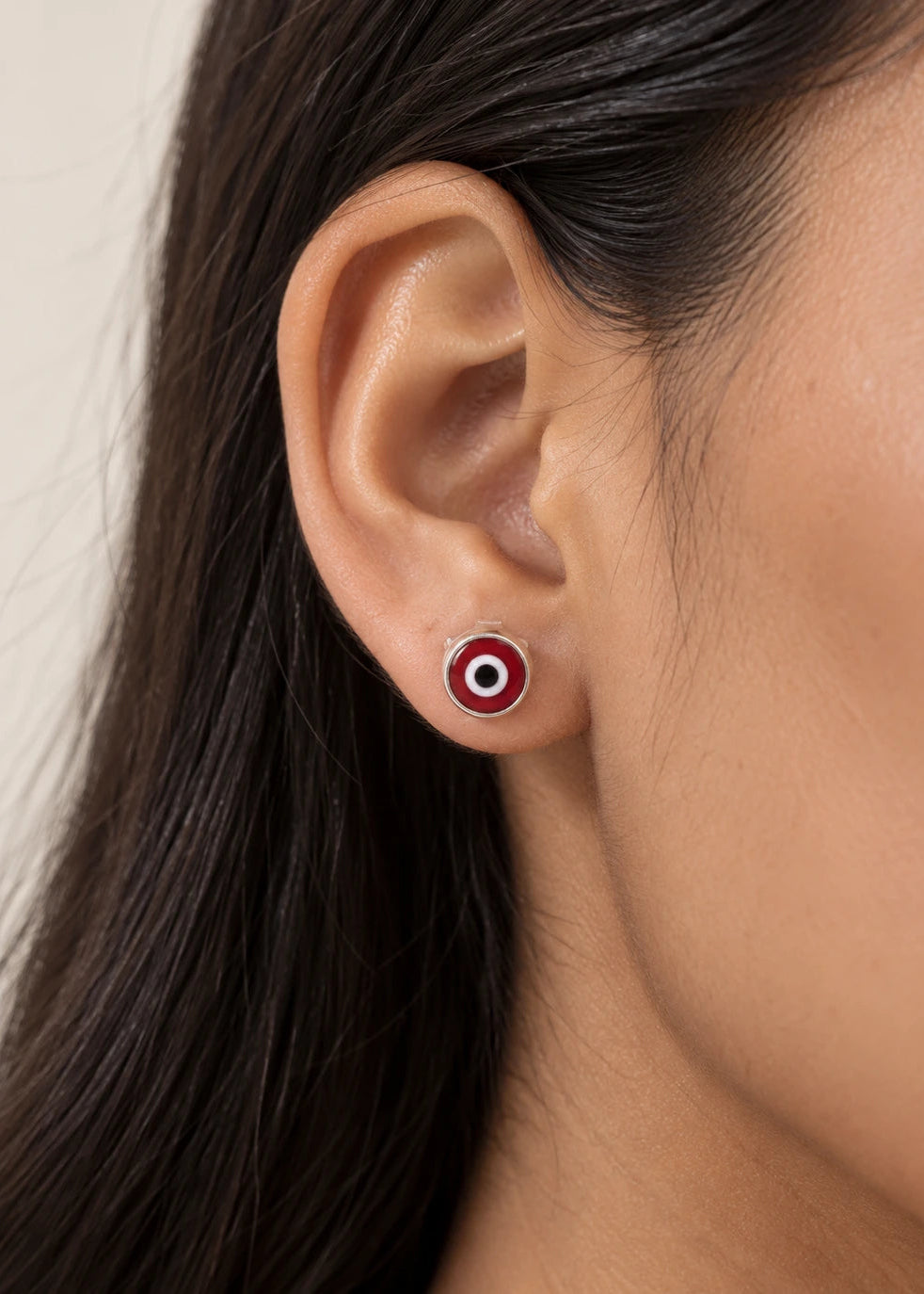 Arete de plata - Turco Red