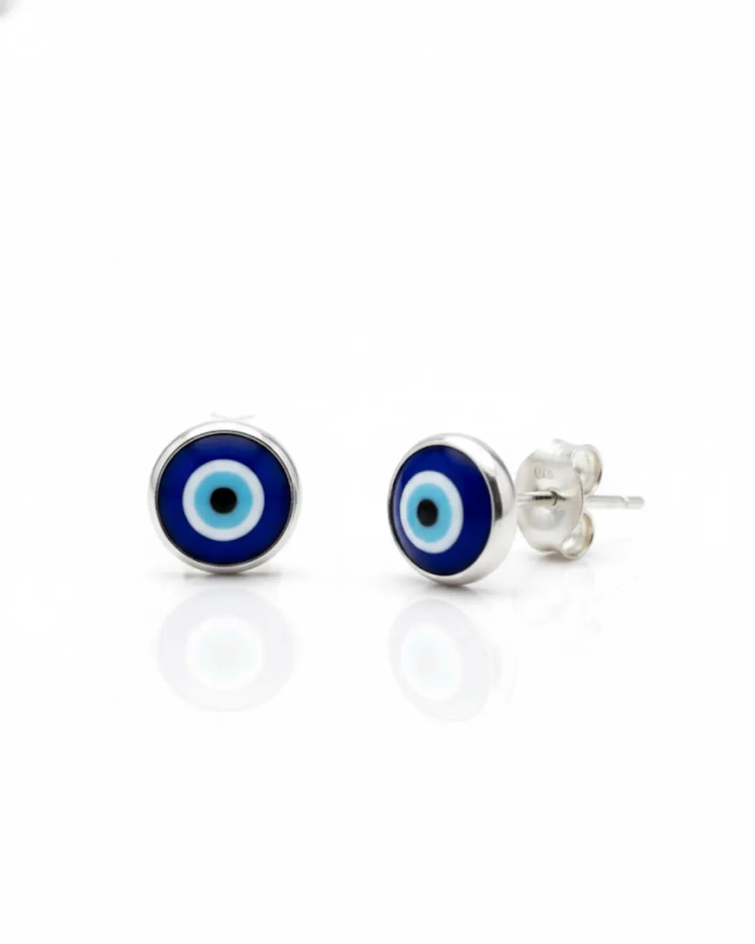 Arete de plata -Turco Blue