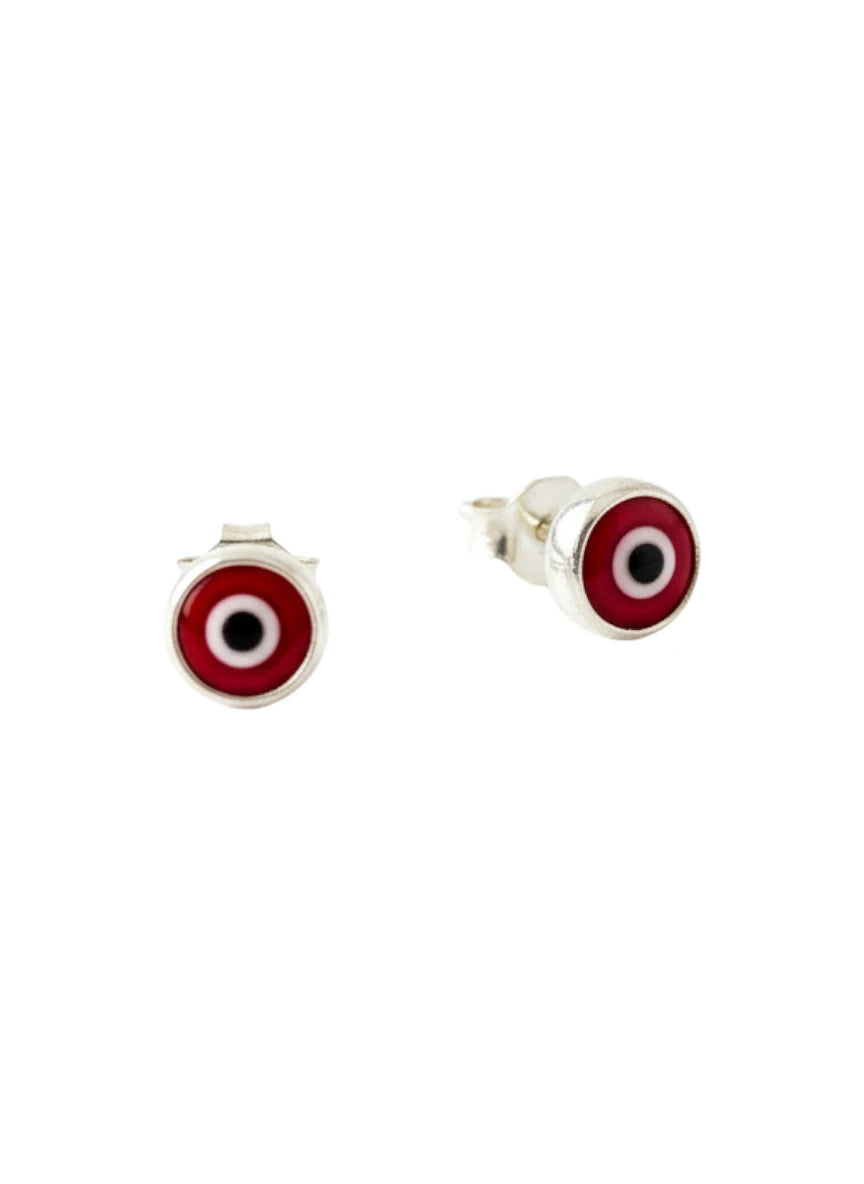 Arete de plata - Turco Red