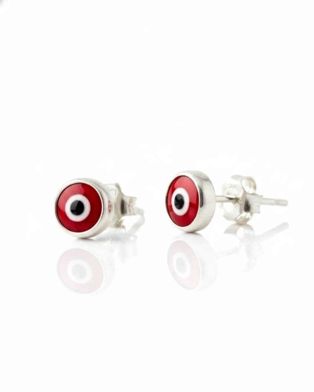 Arete de plata - Turco Red