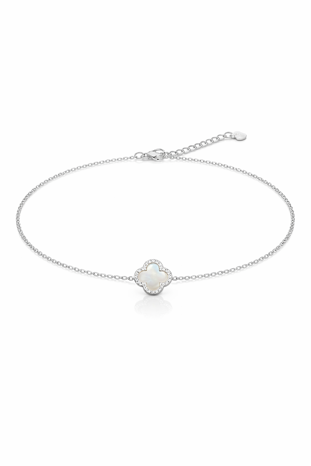 Pulsera 1 flor blanca - Van Cleef