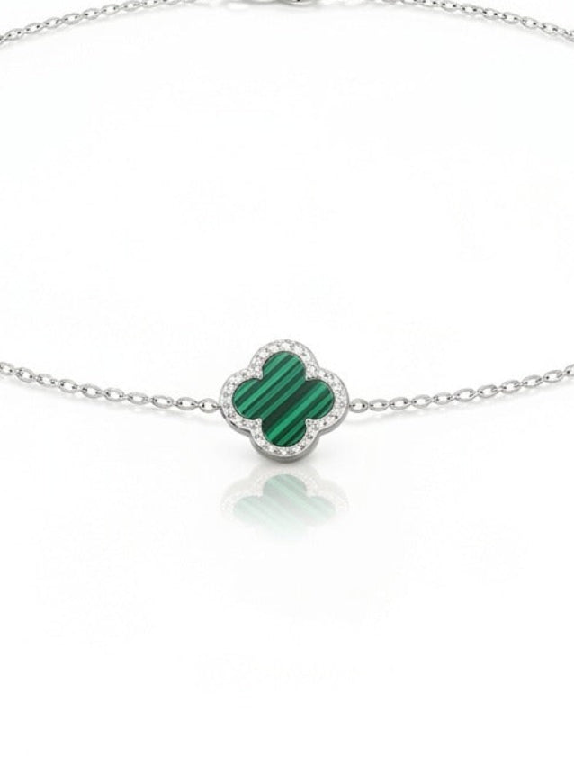 Van Cleef - Pulsera 1 flor verde