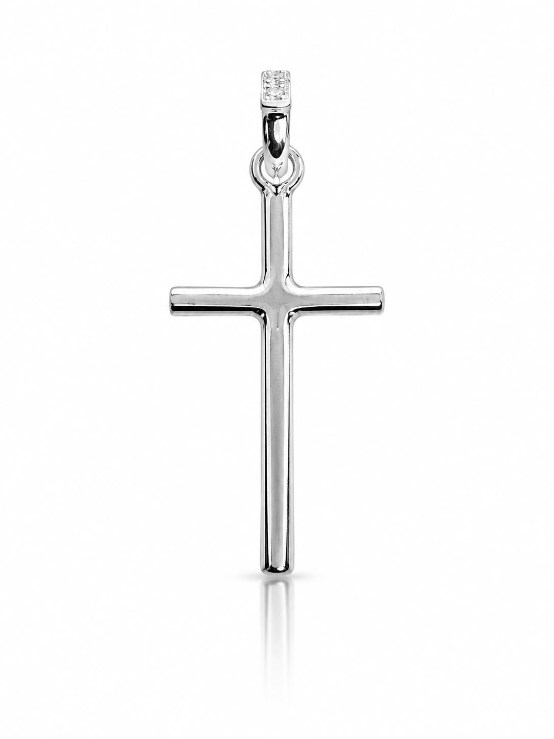 Dije de plata - Cruz delgada
