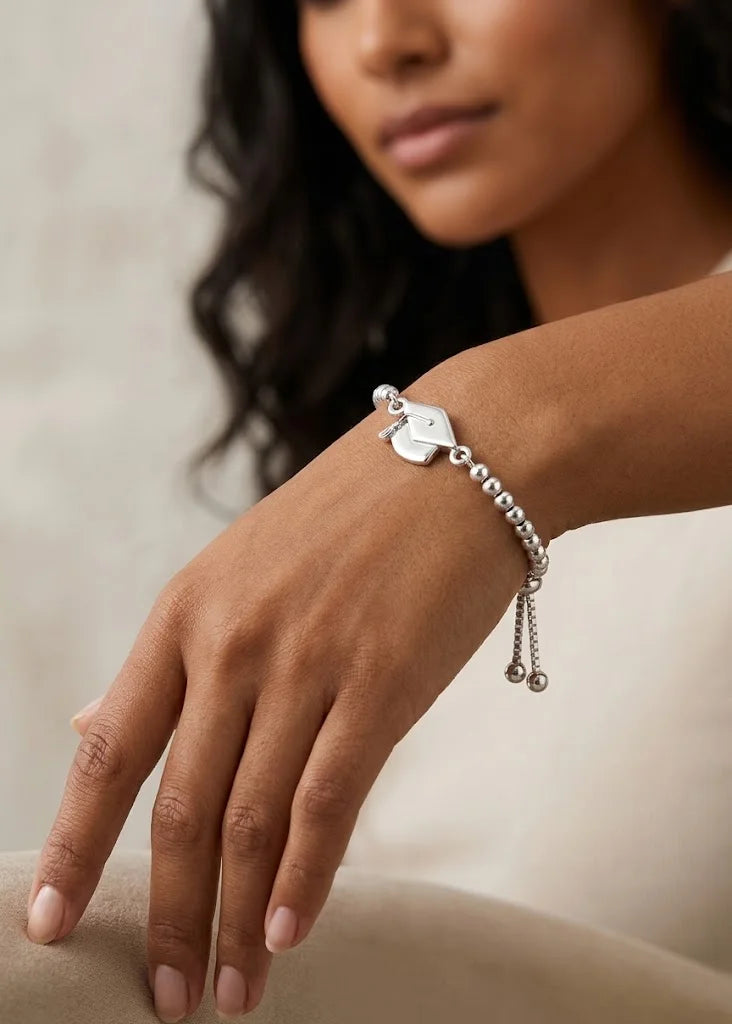 Pulsera de plata regulable - Graduación