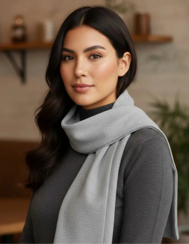 Bufanda de Alpaca Gris