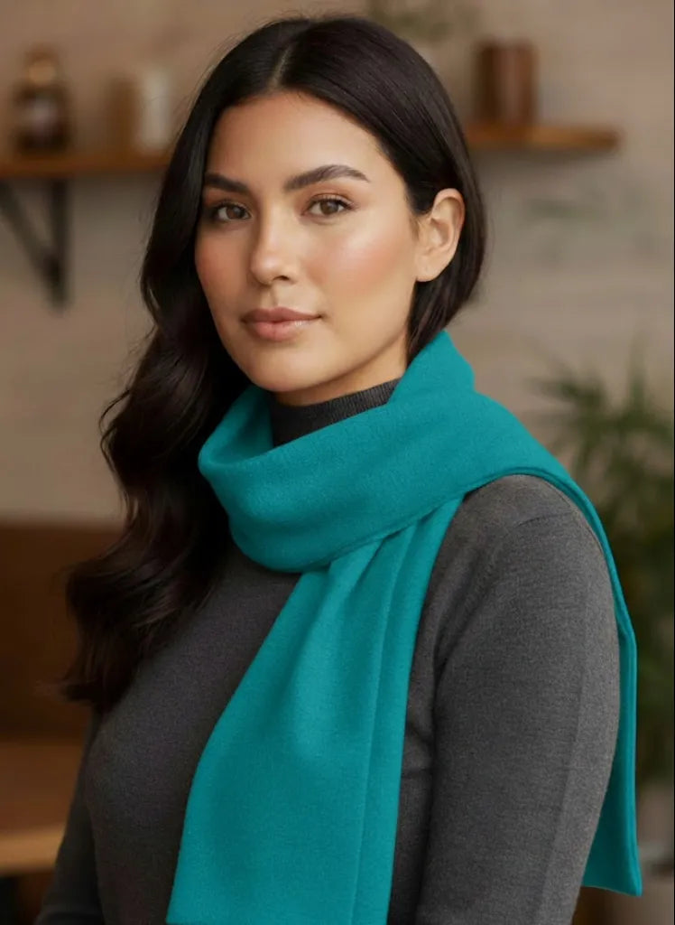 Bufanda de Alpaca Turquesa