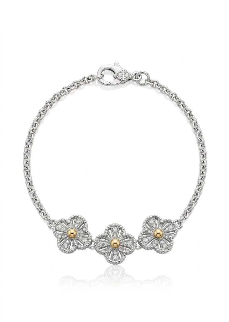Pulsera plata y oro - van cleef heritage