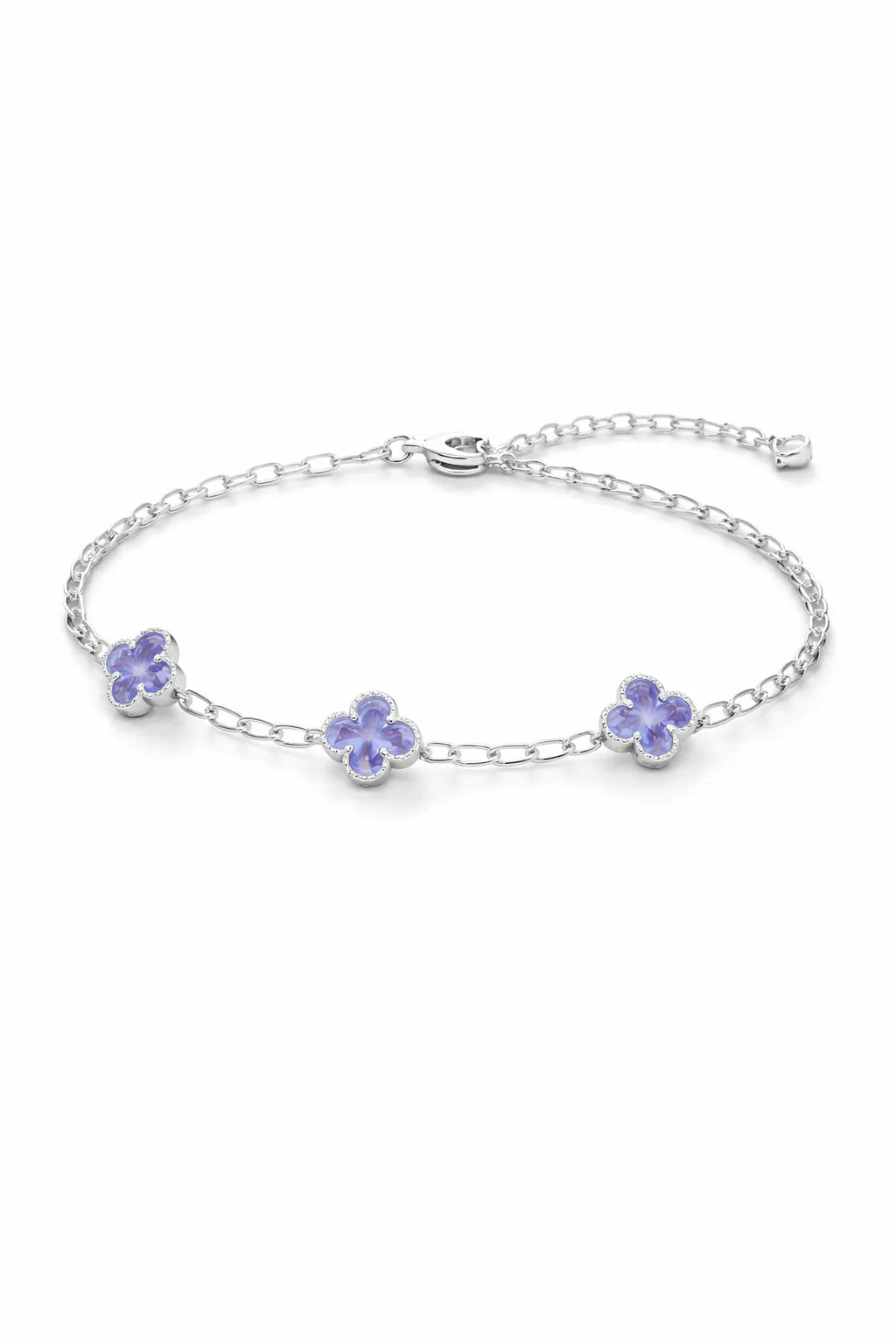 Pulsera 3 flor Lavanda - Van Cleef