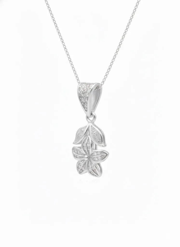 Dije de plata - Flor en Filigrama